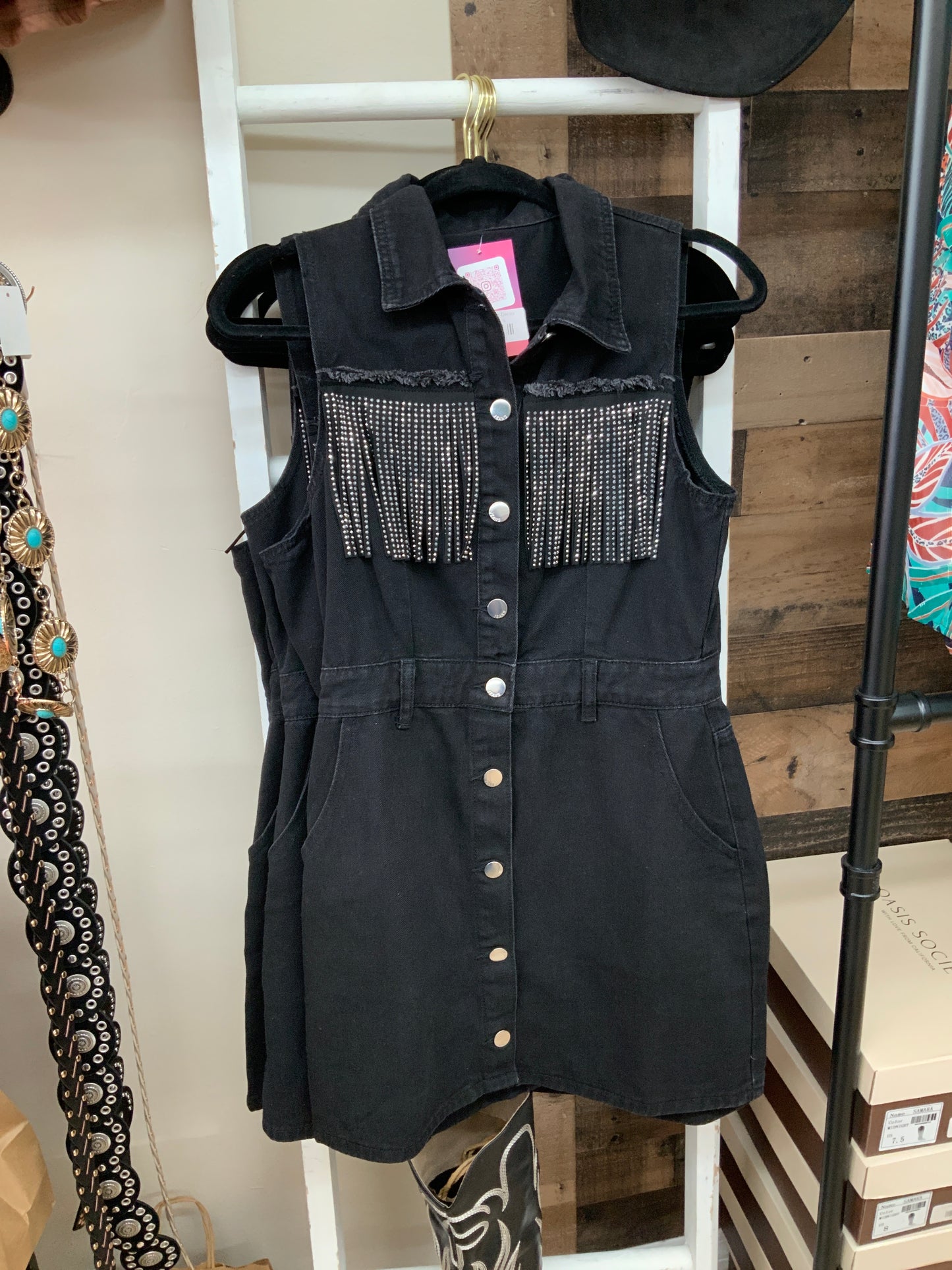 Detailed Jean Dress