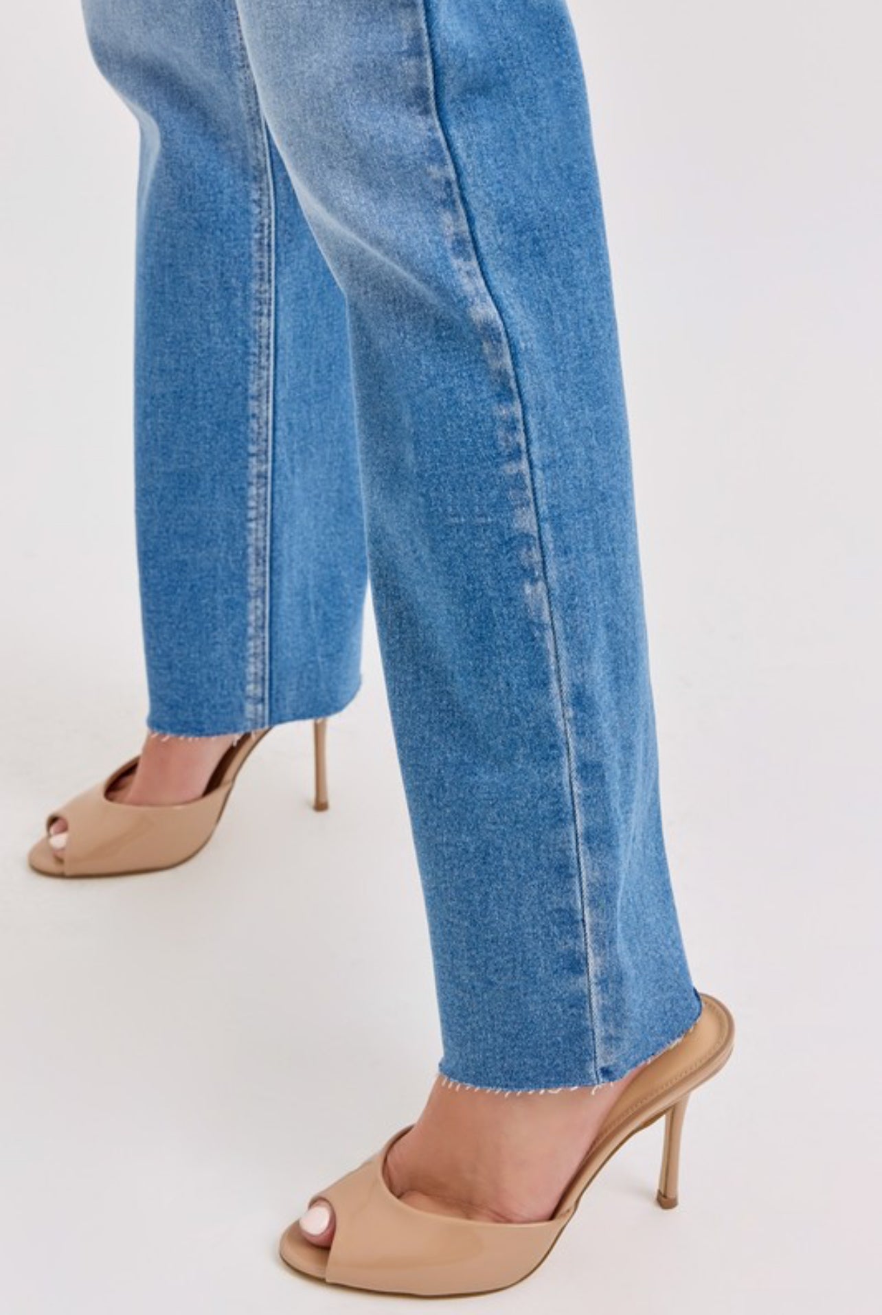 Selena High Rise Straight Jeans