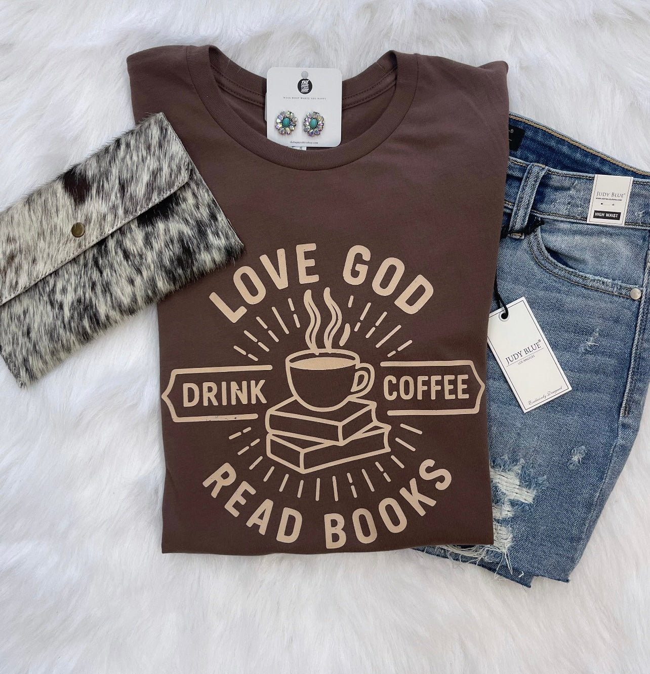 Love God Love Coffee Tee