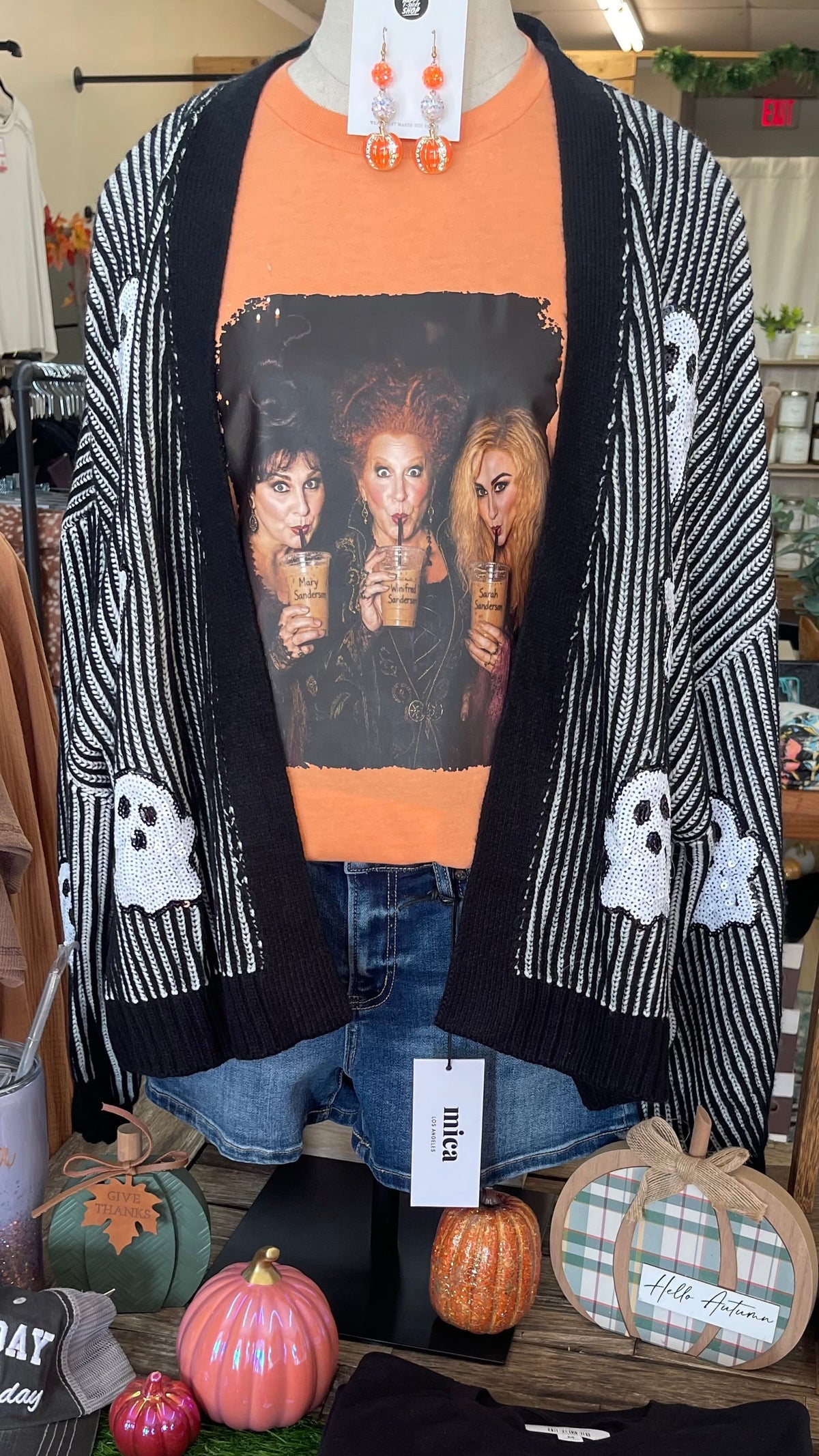SPOOKY GHOST CARDIGAN 