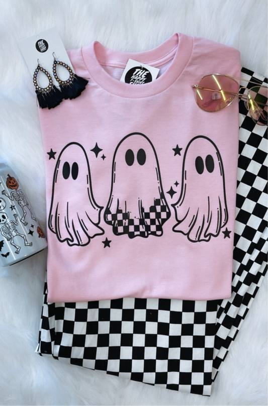 Checkered Ghost Tee