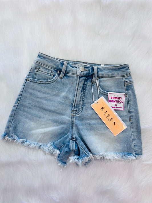 Classic Light Wash Shorts