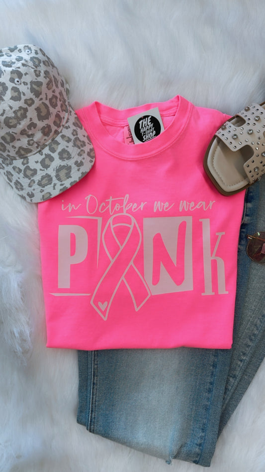 October Pink Tee