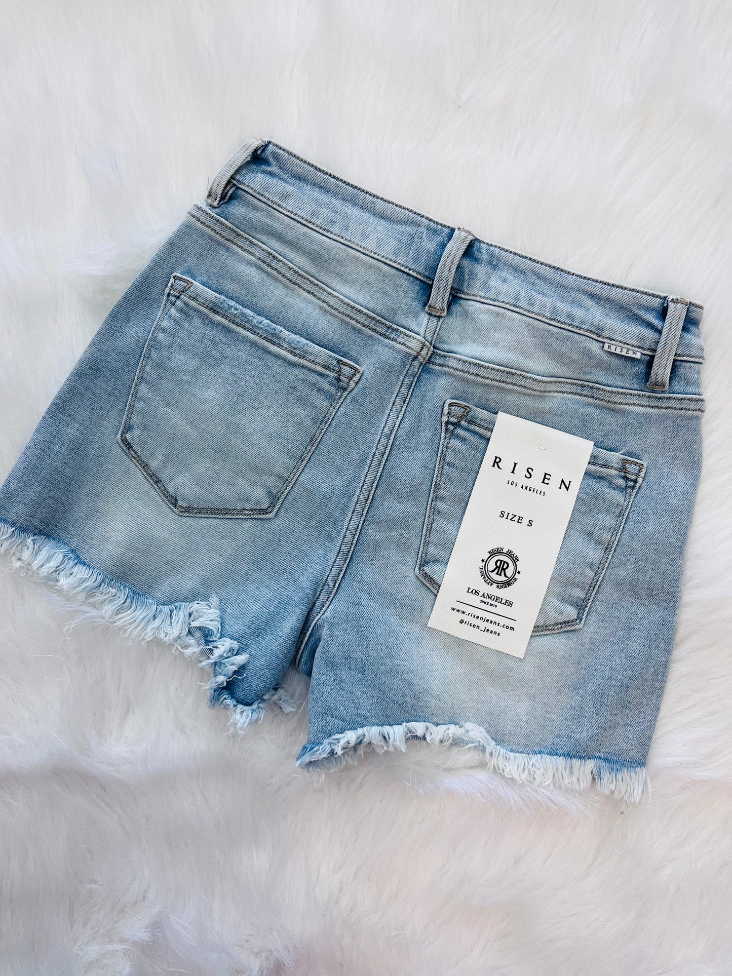 Classic Light Wash Shorts