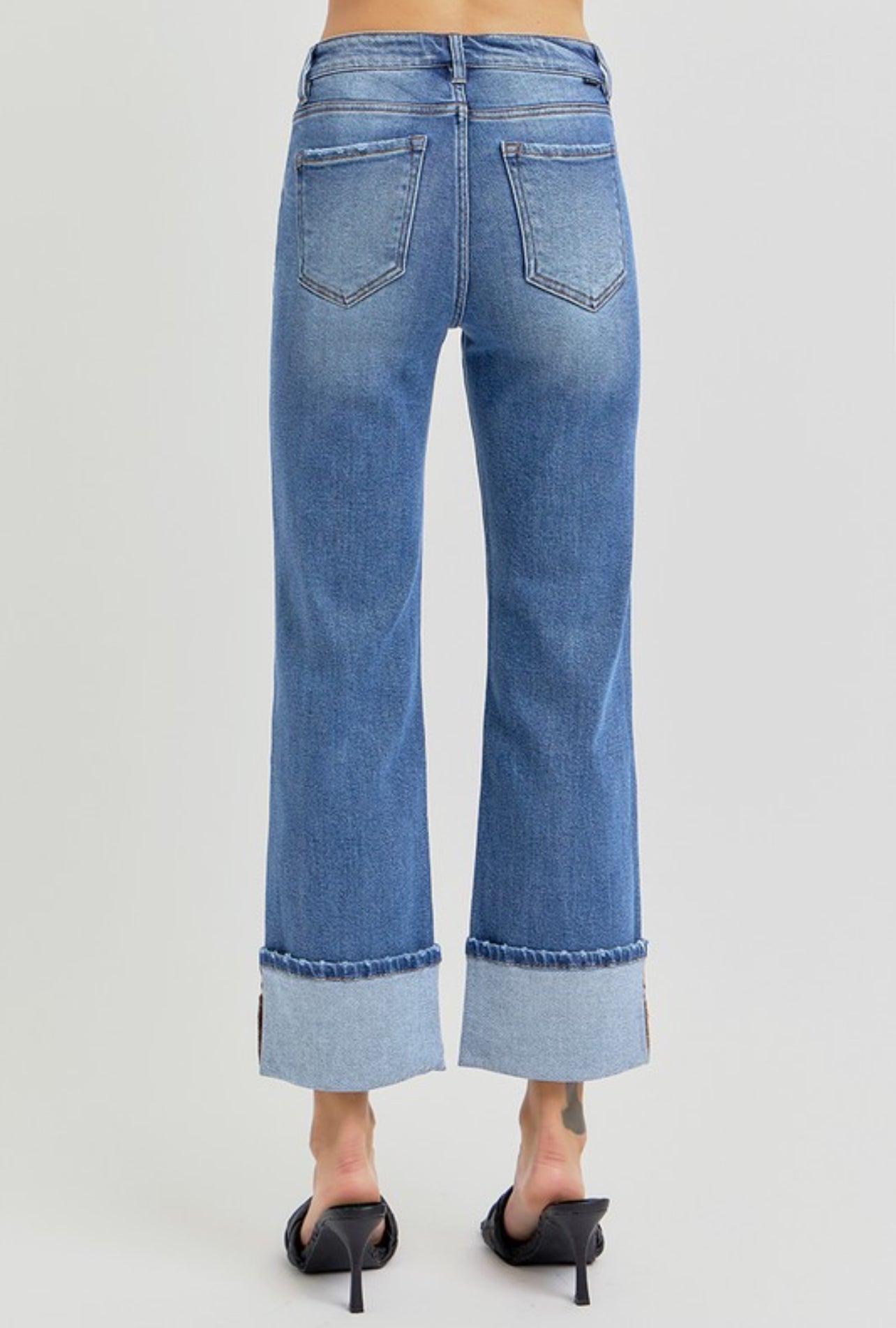 Rodeo Cropped Fold-over Jean