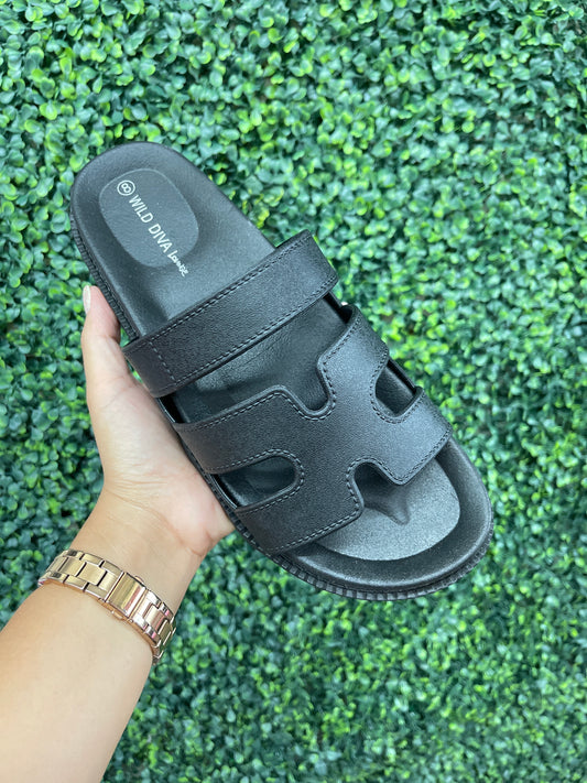 H Strap Sandals