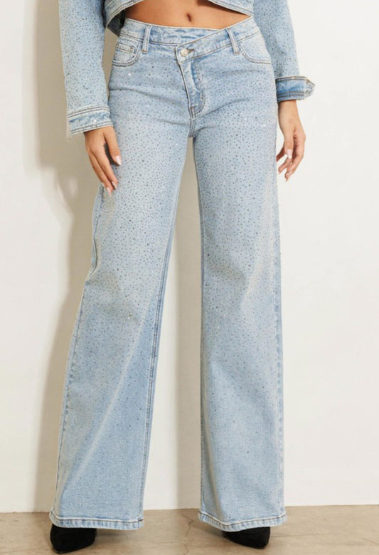 Stones & Dazzled Denim Jeans