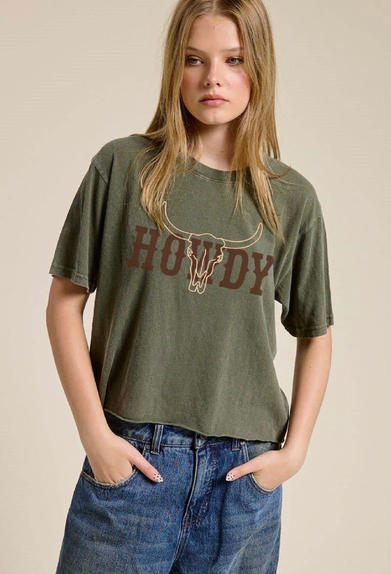 HOWDY SKULL TEE