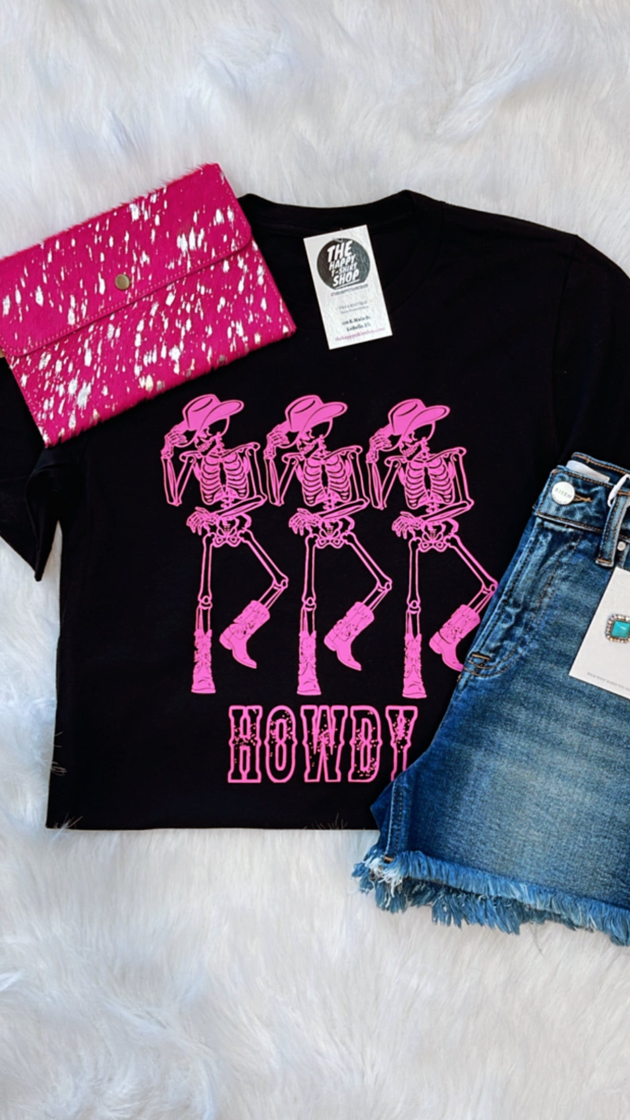 Howdy Skeleton Tee