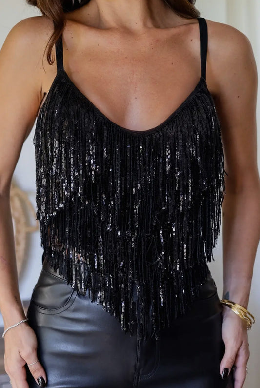 Ella Fringe Party Top