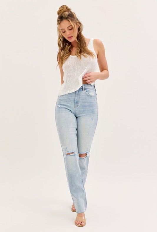 Stella High Rise Straight Jeans