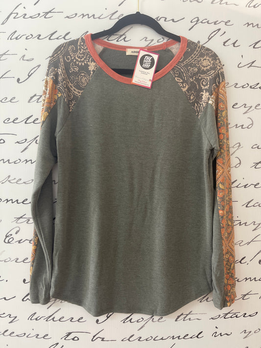 Autumn Leaves Longsleeve Blouse