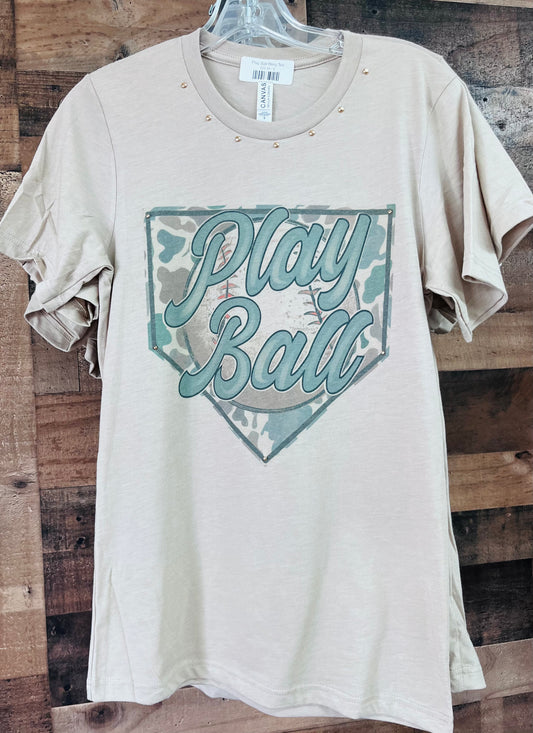 Play Ball Bling Tee