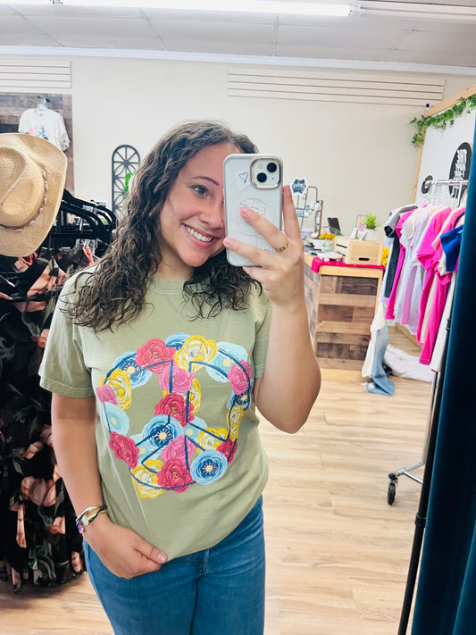 Floral Peace Tee