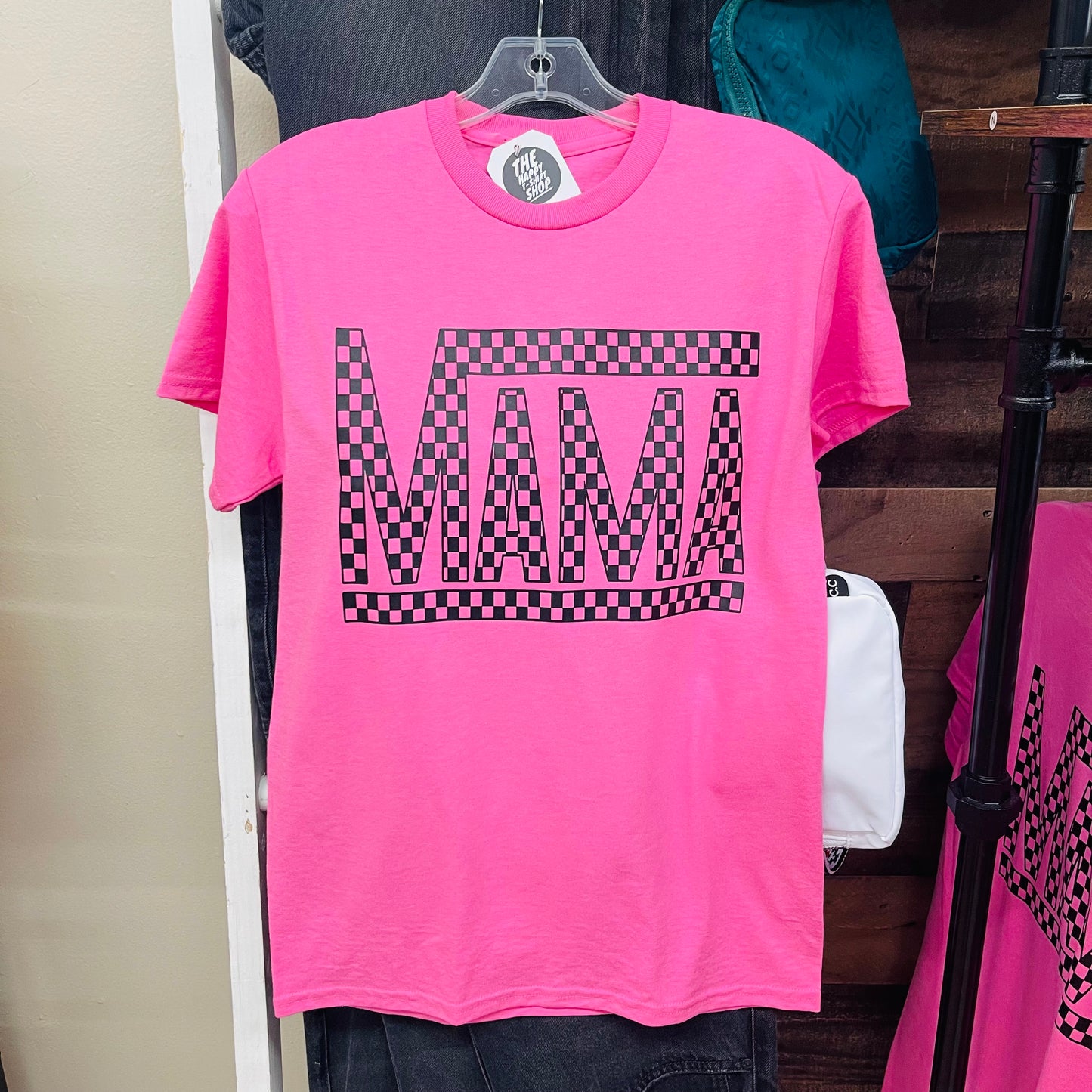 Checkered MAMA Tee