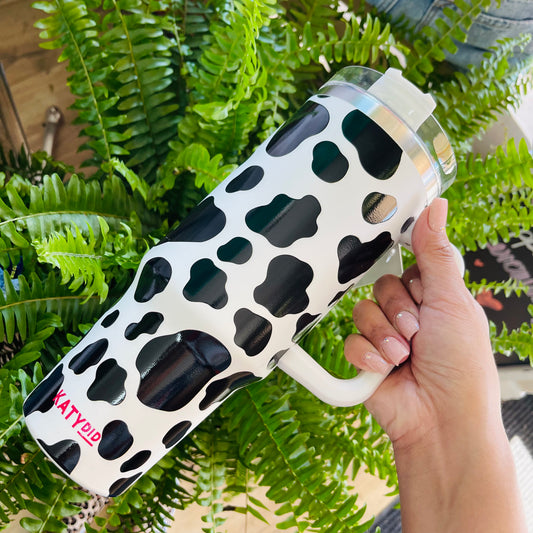 Cow Print Tumbler