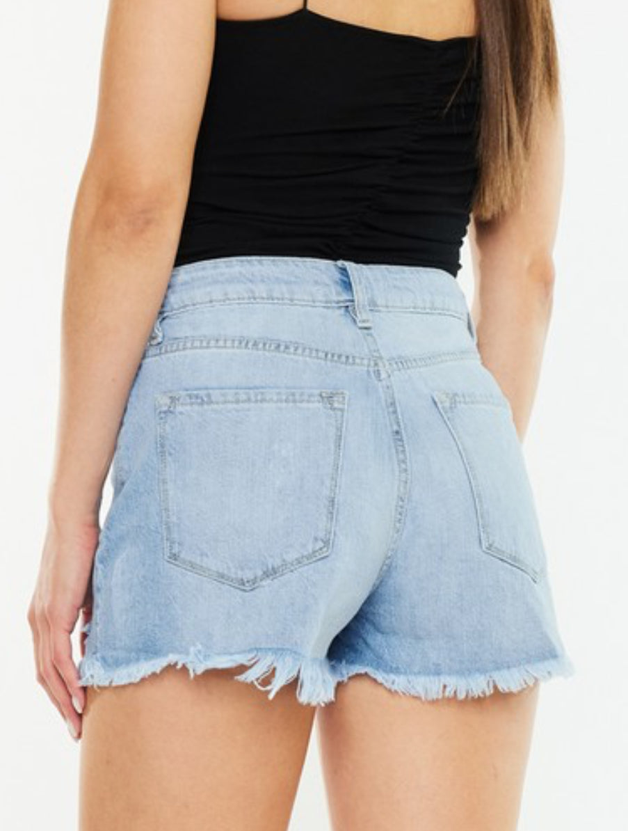 Kimmy Ripped Jean Shorts