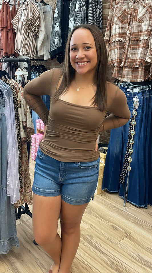 Sheer Mesh Top