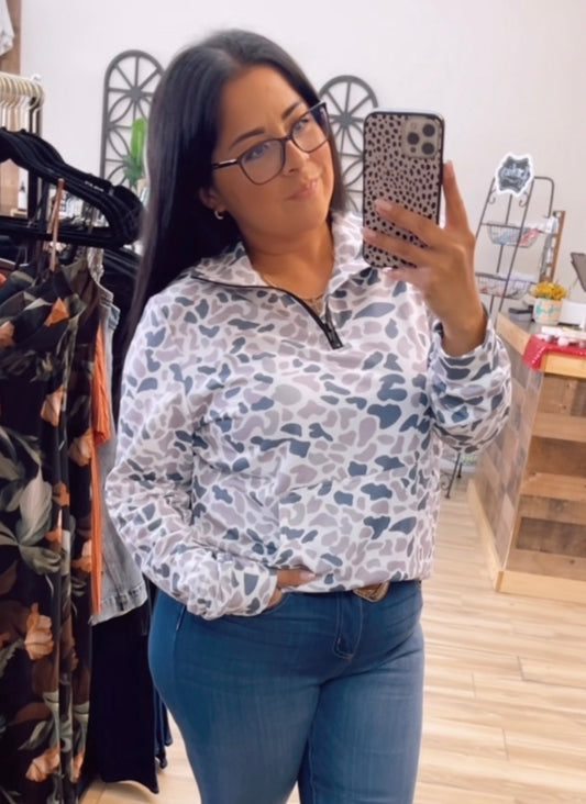 Lightweight Camo Zip Jacket