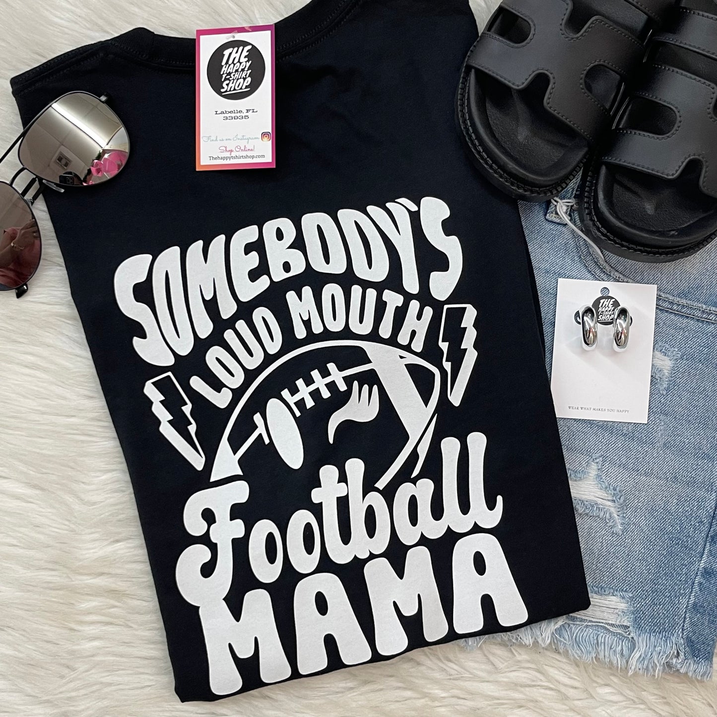 Loud Football Mama Tee