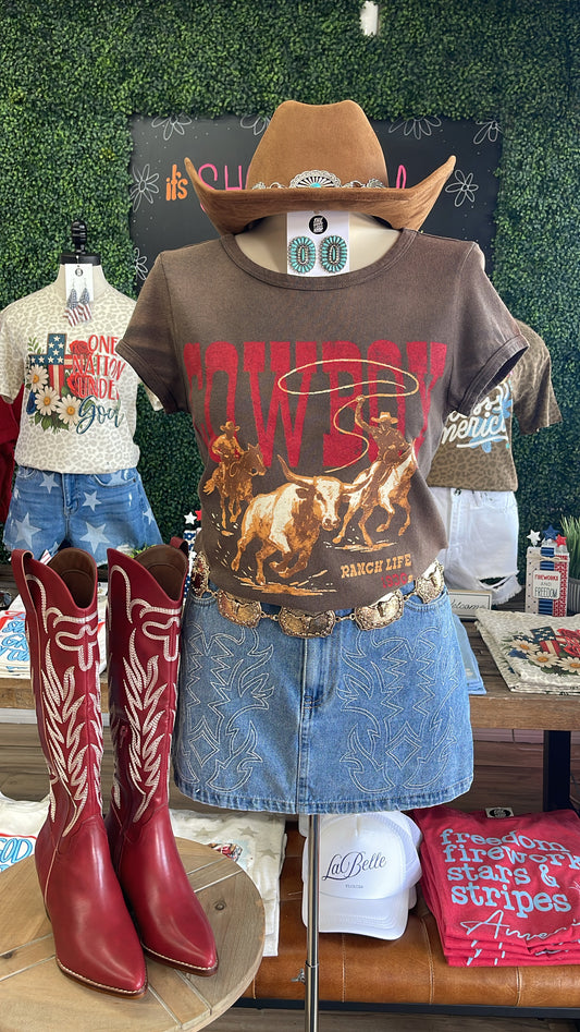 COWBOY WESTERN TEE