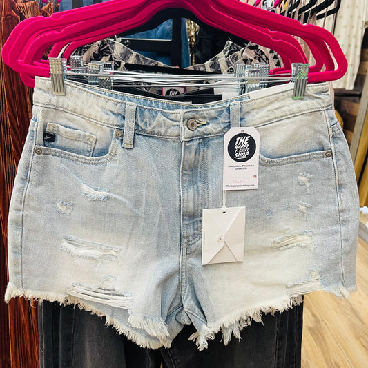 Risen Light Denim Shorts