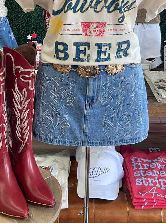 ROP’EM DENIM SKIRT