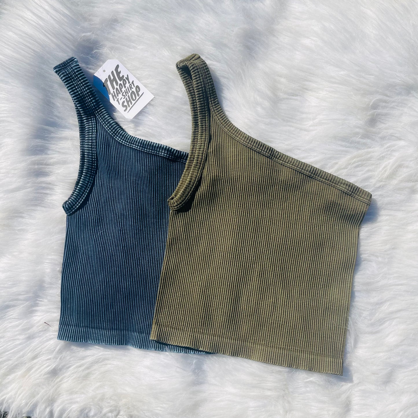 Navy Crop Top