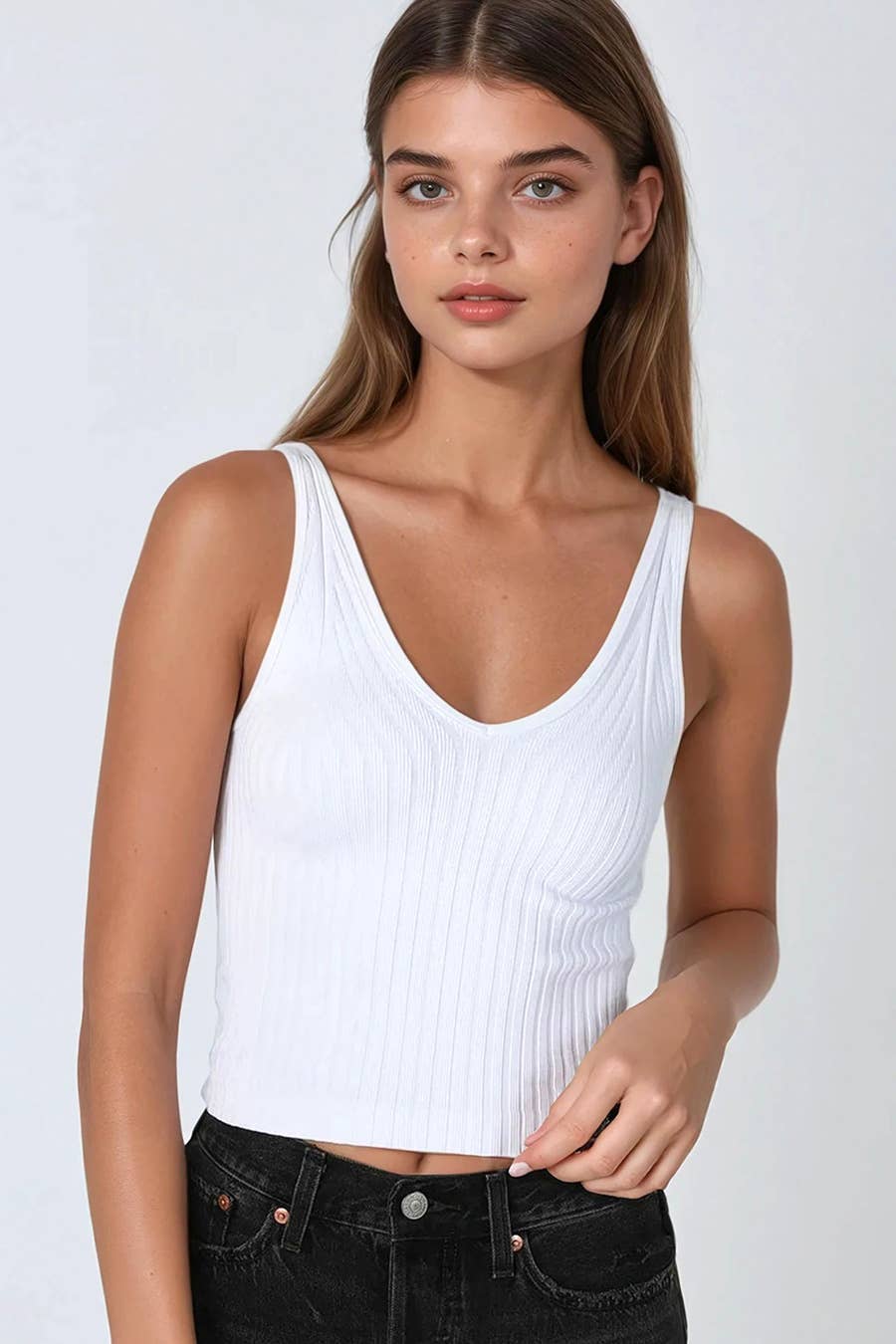 Lainey Ribbed Tank Top